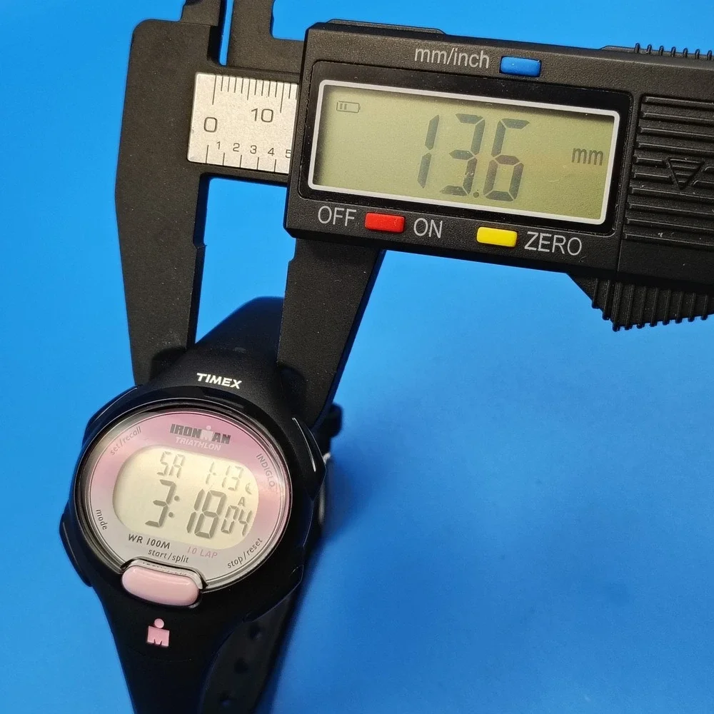 Vintage 2004 Timex Ironman Triathlon Indiglo‎ 42mm Women's Digital Sport Watch